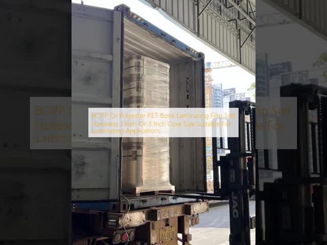 BOPP Or Polyester PET Book Laminating Film with Soft Hardness and 50m to 4500m Roll Length for Thermal Lamination