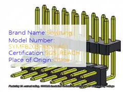 Pin Header Connector 2.00mm Dual Row Stack R/A TYPE 2*2PIN To 2*40PIN