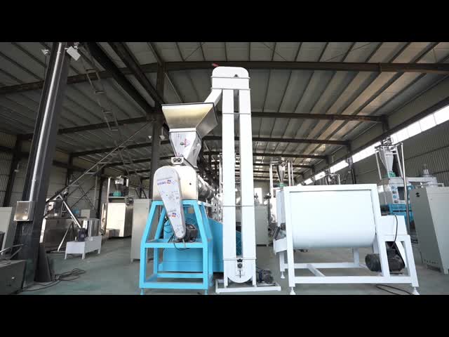 Continuous & Automatic Twin Screw Extruder for Dog Food Making Machine with 380V/50Hz and Various Shapes Moulds