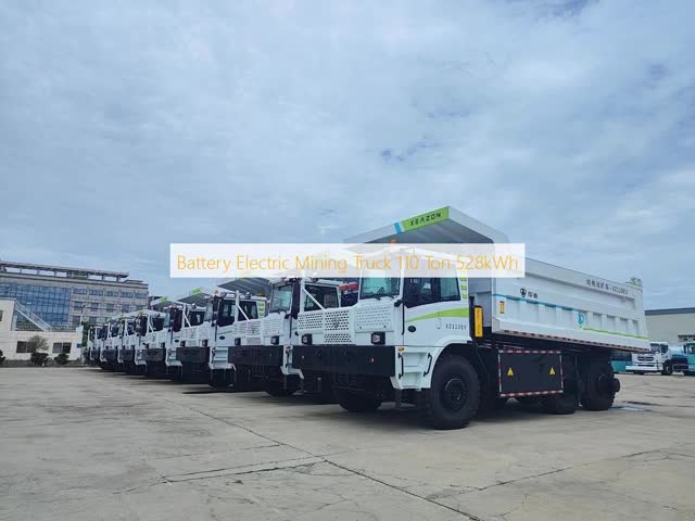 High efficiency Mining Truck 125 Ton 528kWh With Long Drive Range