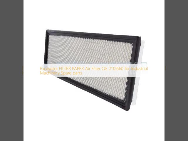 掘削機フィルター 紙 空気フィルター OE 2112660 工業機械用 部品 ビデオ