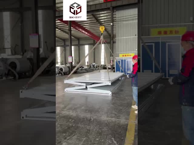 Flat Pack Folding House with Level 8 Seismic Performance 0.043W/m.K Thermal Insulation and 2.0KN/㎡ Ground Live Load