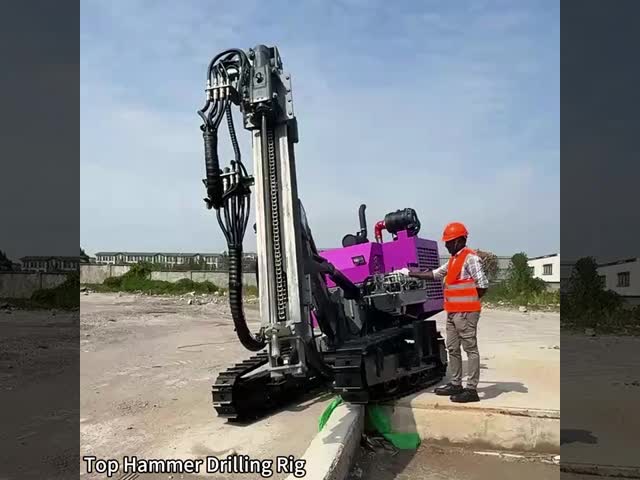 Crawler Drilling Rig Equipment Hard Rock Blast Hole Drilling Machine Top Hammer Drill Rigs