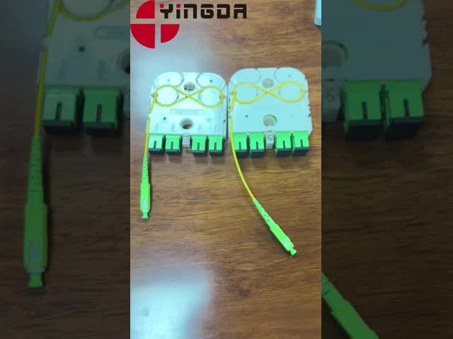 Manufacture Price  FTTH 1x8 SC/APC Mini Cassette Fiber Optic PLC Splitter  Wave length 1260-1650nm for Custom network solutions