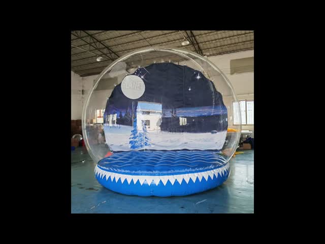 Customized Clear Inflatable Snow Globes Giant Outdoor Blow Up Snow Globe