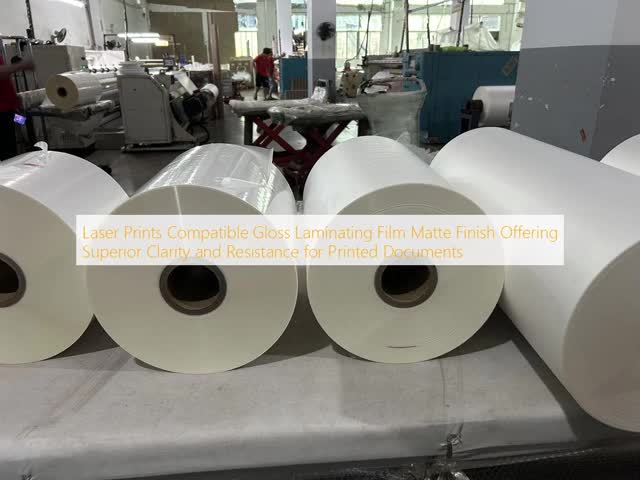 Digital Laminating Film with Superior Clarity and Resistance for Laser Prints