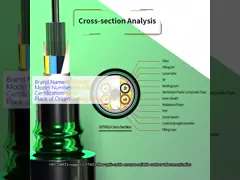 HXCOWO 24 48 Core G652D GYTA53 Outdoor Armored Fiber Optic Cable SM Steel Tape