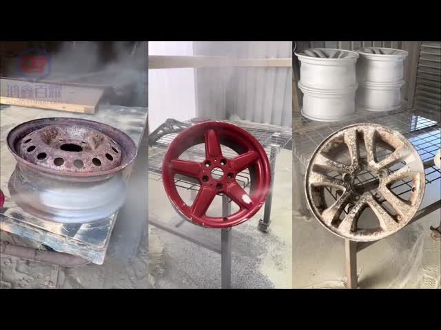 Mobile Handle Portable Sandblasting Machine Wheel Sand Blasting Machine