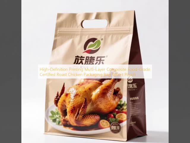 Multi Layer Composite Roast Chicken Bags Food Grade Retort Pouch Oil Resistant