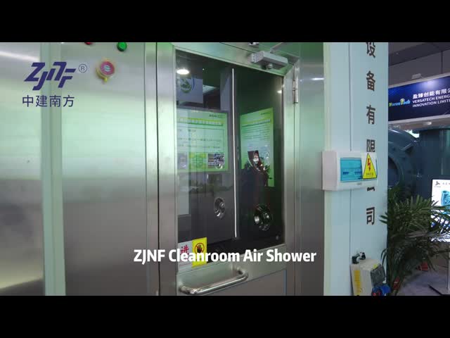 110V 220V SUS304 Stainless Steel Low Noise Cleanroom Air Shower Cabinet , 12 Nozzles 99.99% Stainless Steel Air Shower Room