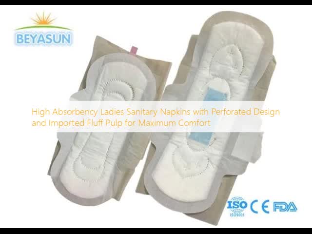 Ultra Thin Disposable Negative Ion Sanitary Napkin For Women