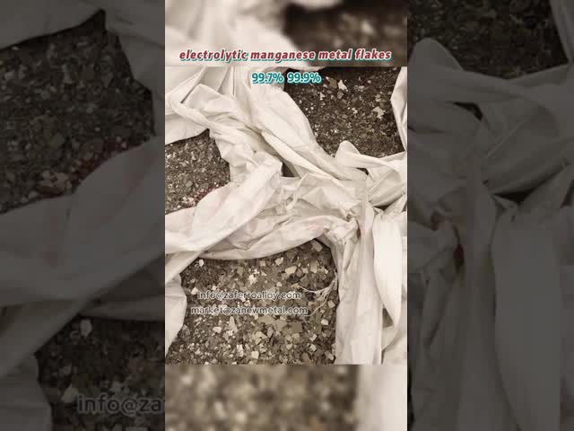 High Purity 99.9% Electrolytic Manganese Metal Flakes for Alloy Production