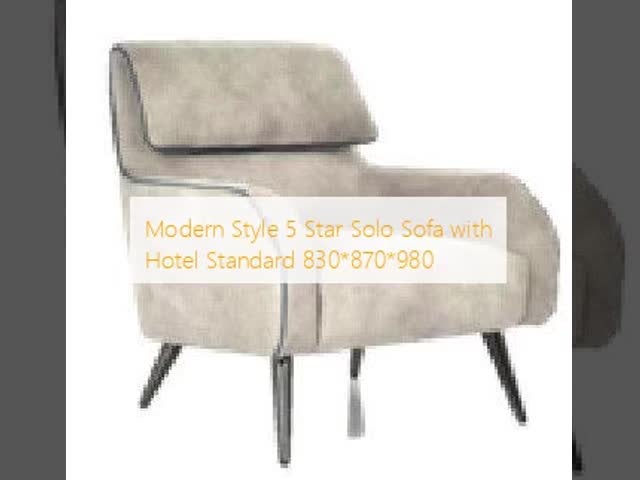 Modern Style 5 Star Solo Sofa with Hotel Standard 830*870*980