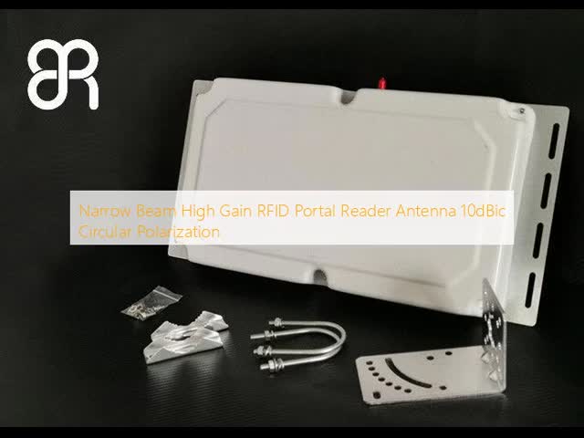 Narrow Beam High Gain RFID Portal Reader Antenna 10dBic Circular Polarization