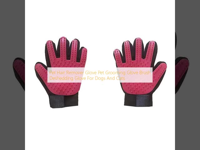 Pet Hair Remover Glove Pet Grooming Glove Brush Deshedding Glove For Dogs And Cats