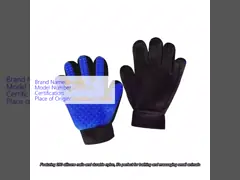 Pet Hair Remover Glove Pet Grooming Glove Brush Deshedding Glove For Dogs And Cats