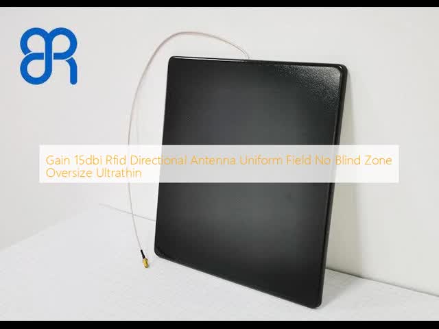 Gain 15dbi Rfid Directional Antenna Uniform Field No Blind Zone Oversize Ultrathin