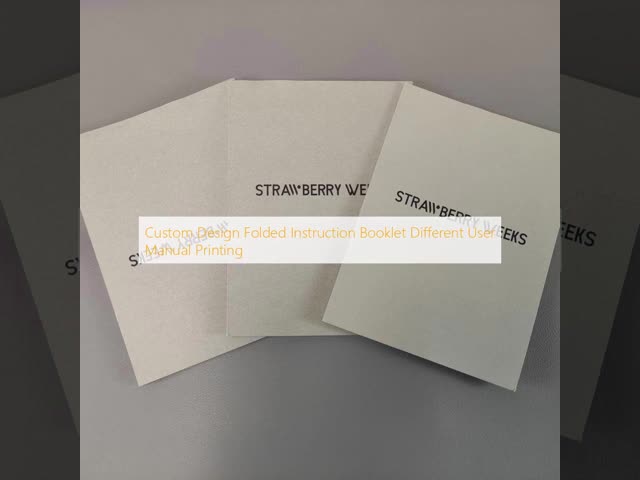 Custom Design Folded Instruction Booklet Different User Manual Printing