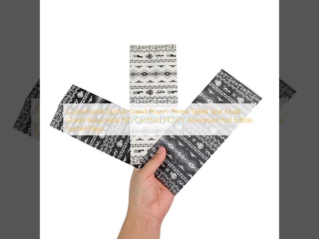 Customized Food Grade Recyclable Stand Pouch with 12 Colors Printing and 1ml to 5kg Capacity