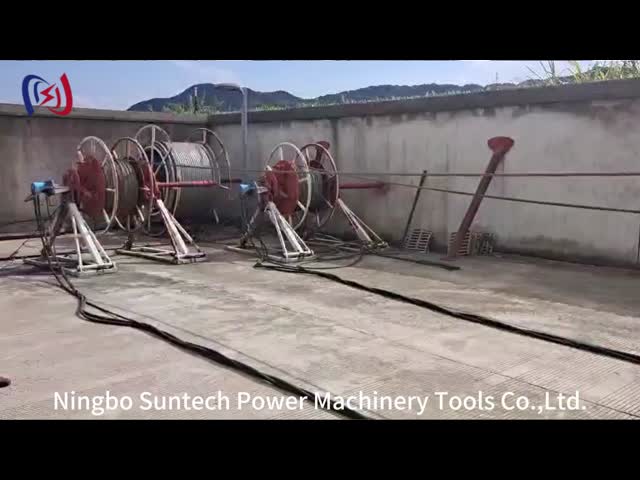 30kn Transmission Line Stringing Equipment , Hydraulic Cable Puller