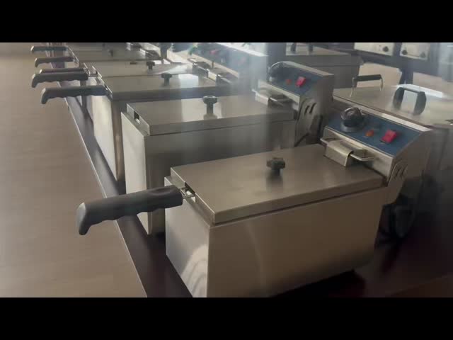 Commercial Single Tank Electric Fryer 6L-8L Capacity Electric Fryer For Restaurant