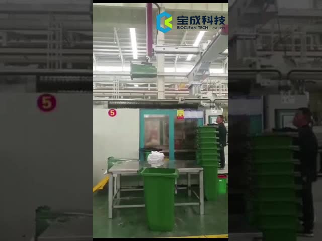 120L HDPE Recycling  Waste Disposal Management Trash Can Garbage Bin Collection Bins