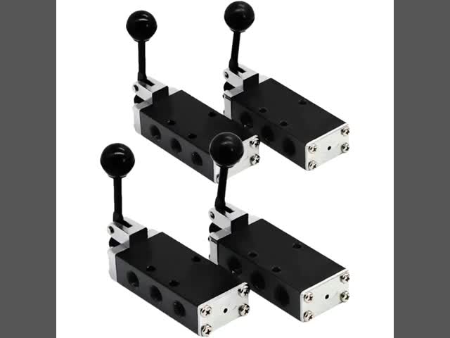 SH-402, SH-402A, SH-403, SH-403A Sunrise Nielsen SH Series 5/2 way Hand Lever Vlave 1/4