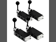 SH-402, SH-402A, SH-403, SH-403A Sunrise Nielsen SH Series 5/2 way Hand Lever Vlave 1/4