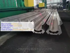 Underground Mining Industry Application Atlas Epiroc BMH2000 Feed Beam Aluminum Extrusion Profiles