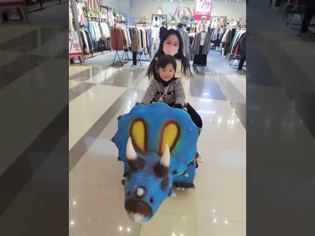 Mechanism Battery Powered Ride Kids Motorized Dinosaur Walking Scooter Waterproof