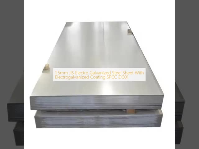 1.5mm JIS Electro Galvanized Steel Sheet With Electrogalvanized Coating SPCC DC01