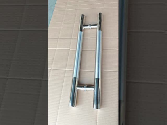 Symmetrical Double-Rod H-Shaped Shower Glass Door Handle for Easy Installation