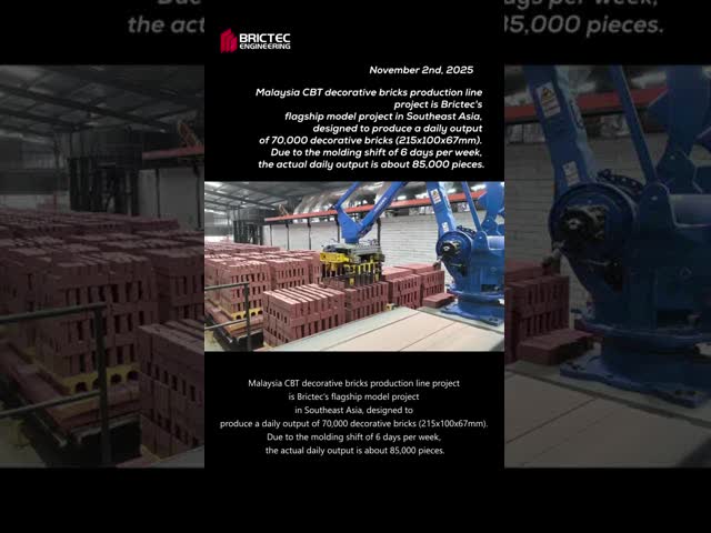 High-Speed Brick Packaging Line -Moisture-Proof Film Wrapping video