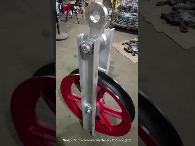 High Speed Turning Block Single Steel Sheave Conductor Fiber Optic Stringing Blocks