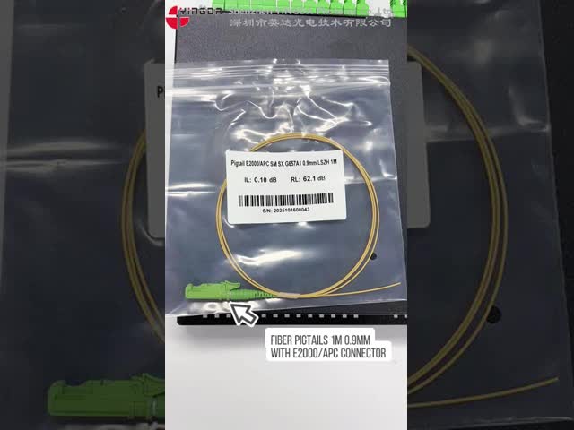 Look!! E2000 fiber pigtails for splice