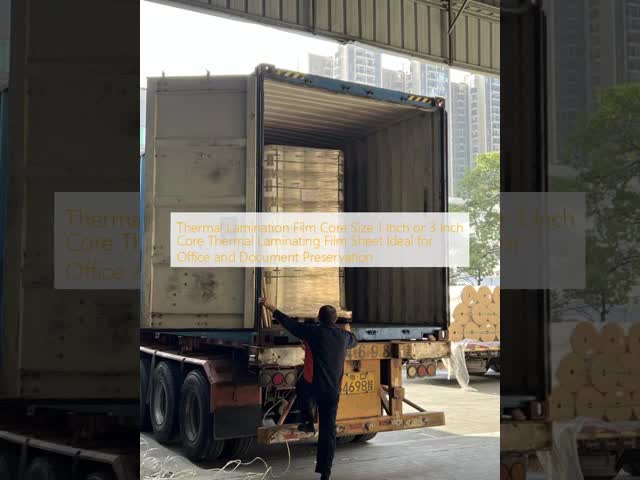 Recyclable And Eco-friendly Thermal Lamination Film with High Transparency and 1 Inch or 3 Inch Core for Book Protection
