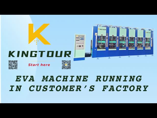 4 Station EVA Shoe Making Machine 320 - 420 Pairs/hour EVA Slippers Making Machine KT-6864