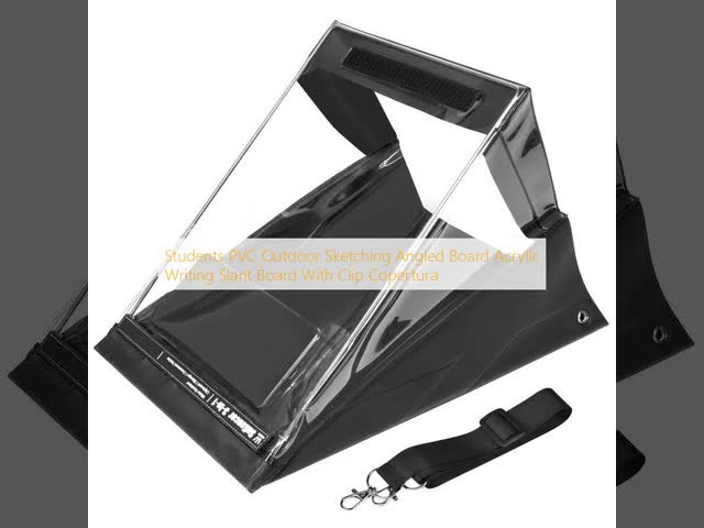 Students PVC Outdoor Sketching Angled Board Acrylic Writing Slant Board With Clip Copertura