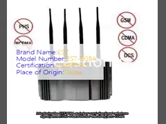 Indoor Omni-directional Ellular Phone Signal Jammer 33dBm 4Band Blocker
