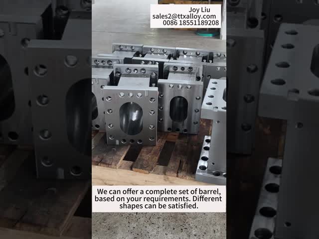 High Strength Nickel Alloy Twin Screw Barrel for Wear Resistance in Plastic Extruder Machines