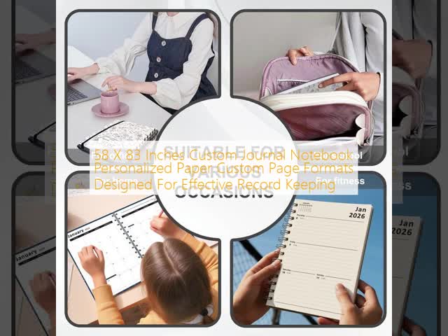 58 X 83 Inches Custom Journal Notebook Personalized Paper Custom Page Formats Designed For Effective Record Keeping