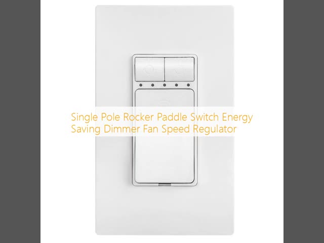 Single Pole Rocker Paddle Switch Energy Saving Dimmer Fan Speed Regulator
