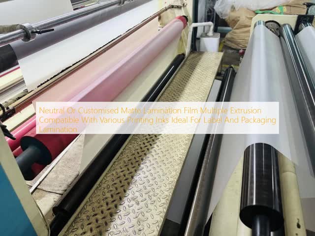 Water and UV Resistant Matte Lamination Film Compatible with Various Printing Inks and Joint ≤2 for Enhanced Protection