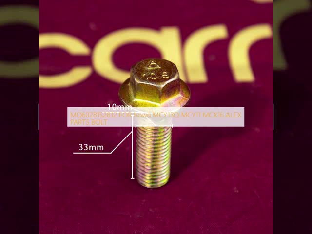 MQ6028152812 FOR howo MCY13Q MCY11 MCX16 ALEX PARTS BOLT video