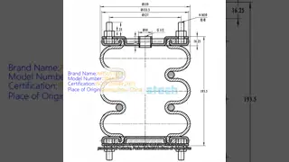 6‘X3 ダンロップ 氣動式空動装置 9109007 パーカー 工業用ベローズ 空気懸垂