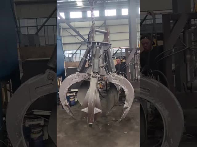 360 Degree Rotating Hydraulic Orange Peel Grapple Hydraulic Grapples Construction Machinery Parts Rock Grapple