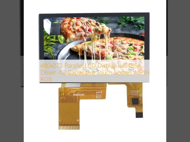 480x272 Parallel LCD Display ILI6485A Driver 4.3 Capacitive Touch Screen 40PIN RGB