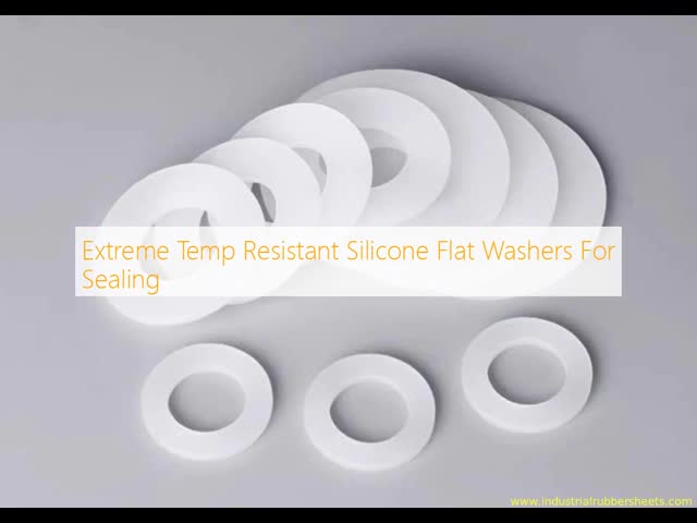 Extreme Temperature Resistant Silicone Rubber Washer with High Tensile Strength and Customizable Size for Sealing Applications