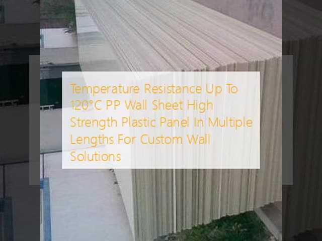 Temperature Resistance Up To 120°C PP Wall Sheet High Strength Plastic Panel In Multiple Lengths For Custom Wall Solutions