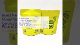 Gravure Printed Foil Stand Up Pouches Resealable